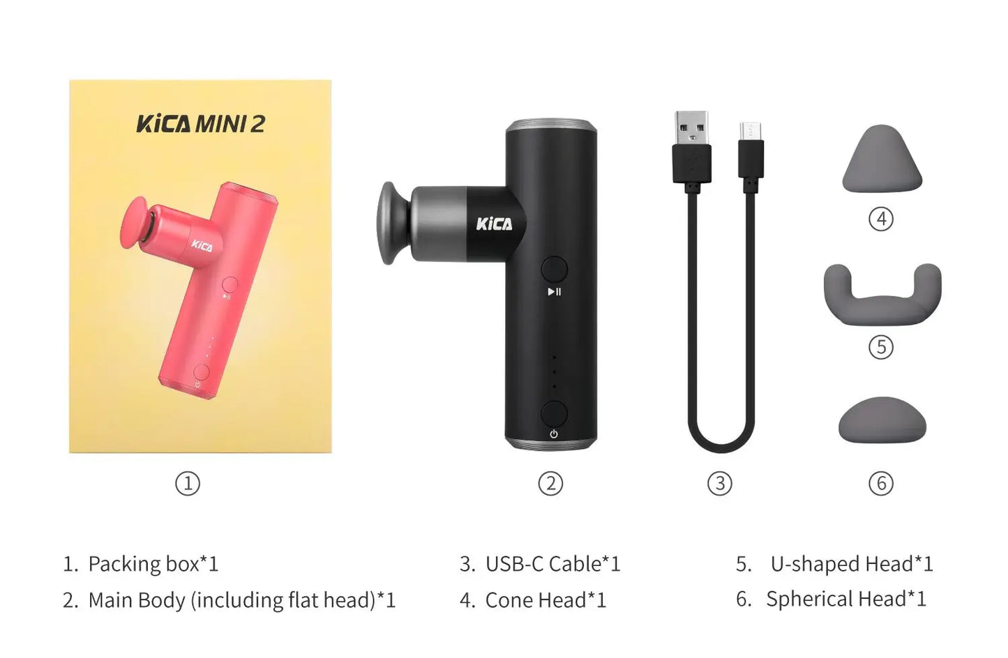 KiCA Mini 2 Fascia | Pistolet de massage